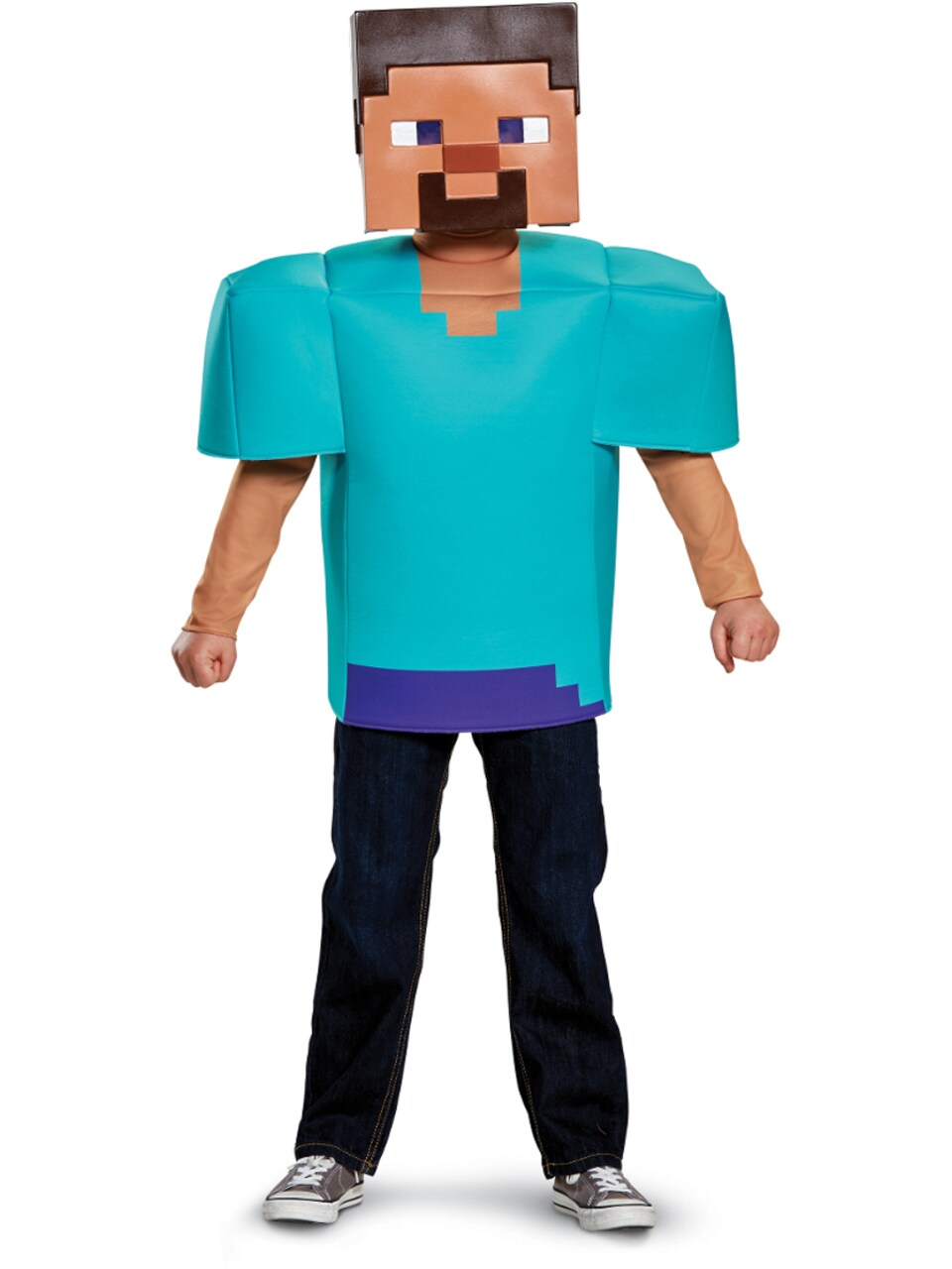 Child's Boys Classic Minecraft Steve Mine Craft Mojang Costume